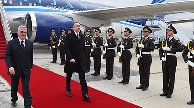 President of Azerbaijan Ilham Aliyev arrived in the Nakhchivan Autonomous Republic. Photo Credit: Azerbaijan President's Office.