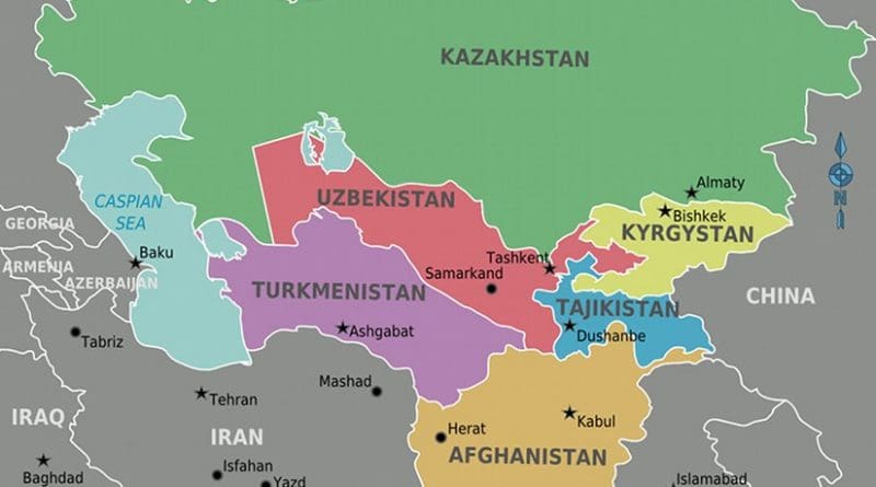 Central Asia. Map by Cacahuate, Wikipedia Commons.