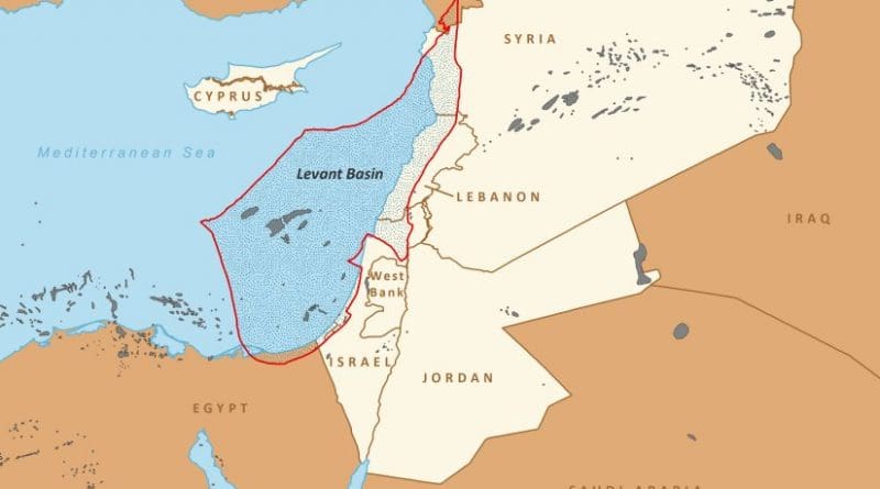 Levant Basin in Eastern Mediterranean. Source: EIA