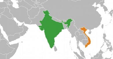 Locations of India and Vietnam. Source: Wikipedia Commons.