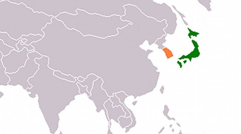 Locations of Japan and South Korea. Source: Wikipedia Commons.