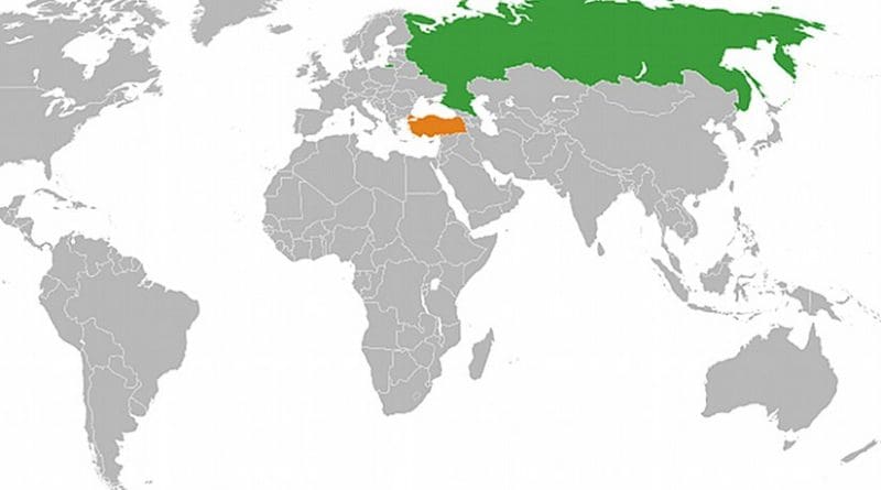Locations of Russia and Turkey. Source: Wikipedia Commons.