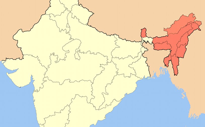 Northeast India. Source: Wikipedia Commons.