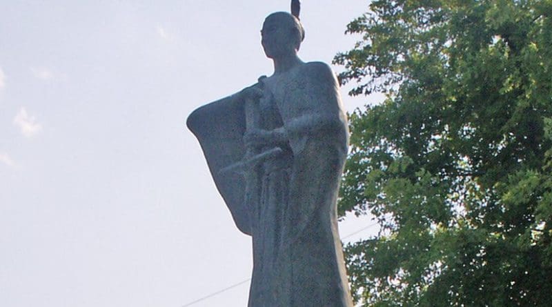 Statue of Iustus Takayama Ukon. Photo by デジタルカメラ, Wikipedia Commons.