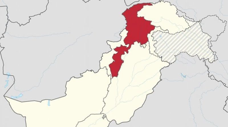 Location of Khyber Pakhtunkhwa within Pakistan. Source: Wikipedia Commons.