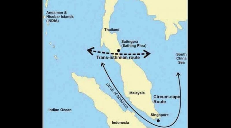 Isthmus of Kra and the Strait of Malacca