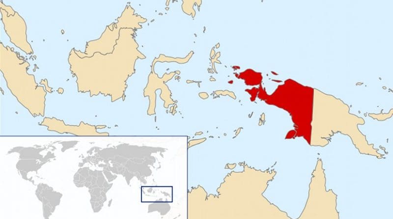 Location of West Papua New Guinea. Source: Wikipedia Commons.