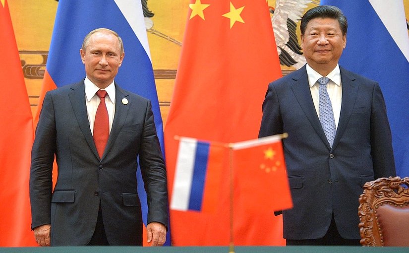 Russia's President Vladimir Putin meets with President of China Xi Jinping. Photo Credit: Kremlin.ru