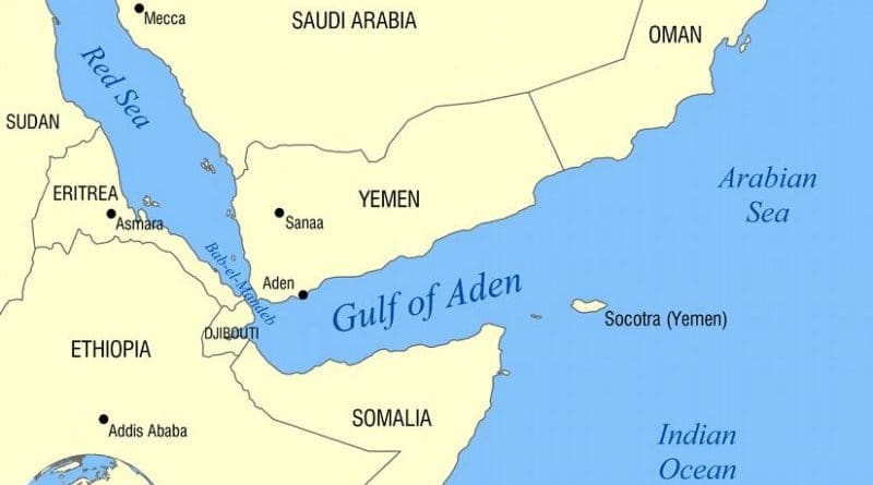 Gulf of Aden. Source: WIkipedia Commons.
