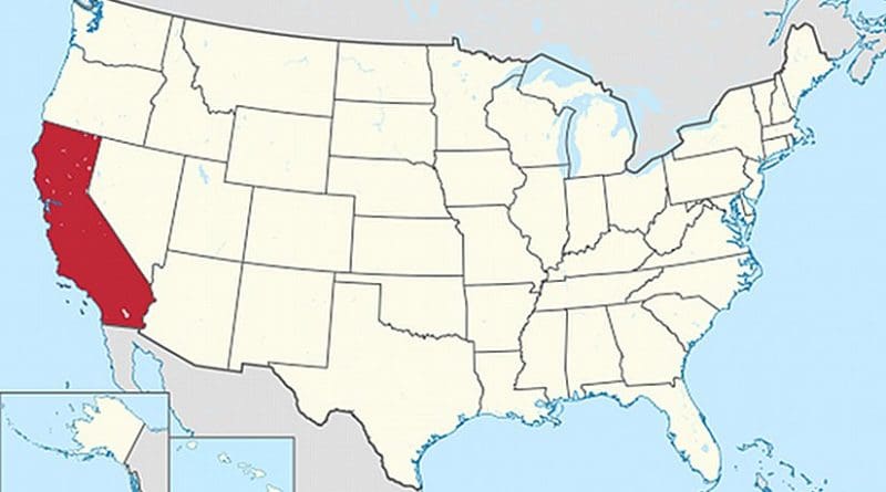 Location of California. Source: Wikipedia Commons.