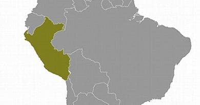Location of Peru. Source: CIA World Factbook.