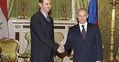 A 2005 meeting between Syria's Bashar al-Assad and Russia's Vladimir Putin. Photo Credit: Kremlin.ru