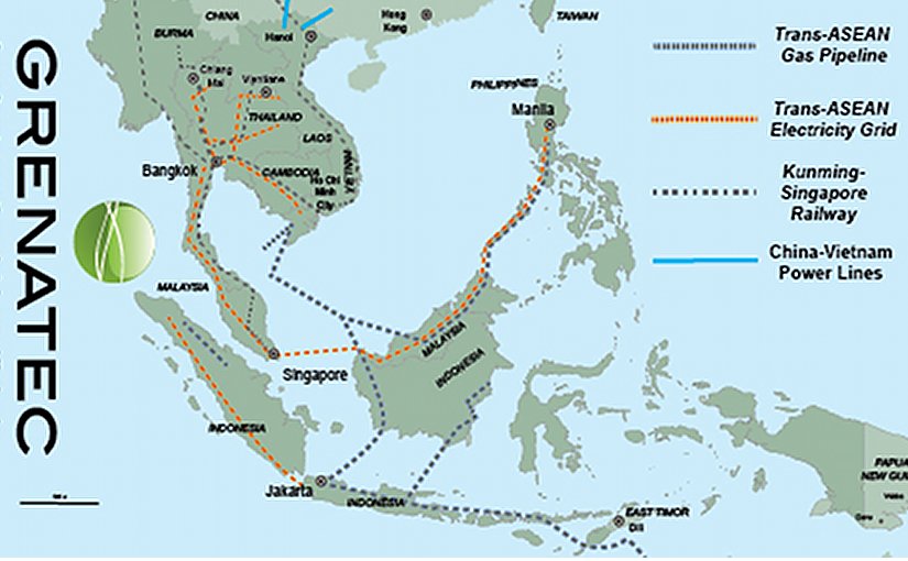 he Trans-ASEAN Gas Pipeline (TAGP) and Trans-ASEAN Electricity Grid (TAEG) are two shovel-ready infrastructure projects in the 10-nation Association of Southeast Asian Nation (ASEAN) states. Source: Grenatec.com
