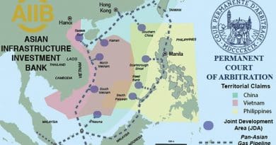 The Philippines has appealed to The Hague based UN Court of Arbitration over China’s territorial claim to nearly the entire South China Sea. The tribunal could issue a ruling as early as May. Source: Grenatec