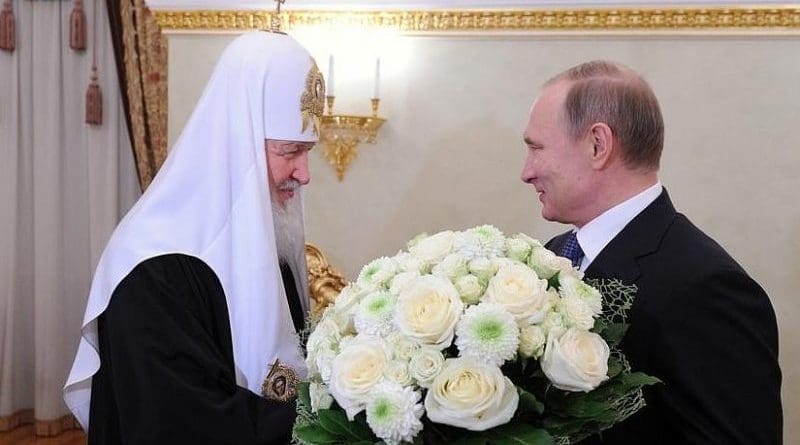 Russia's Vladimir Putin meets with Patriarch of Moscow and All Russia Kirill. Photo Credit: Kremlin.ru