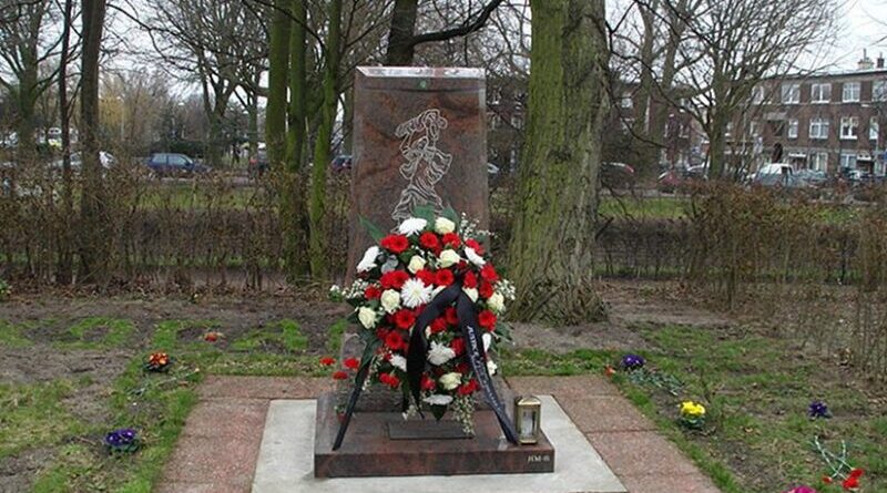 Khojaly Massacre Memorial in The Hague, Netherlands. Photo by Mursel, Wikipedia Commons.