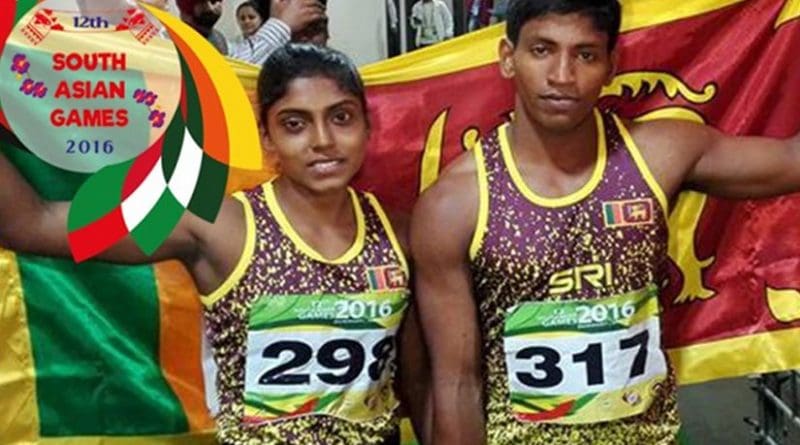 Sri Lanka athletes at 12th South Asian Games. Photo Credit: Sri Lanka government.