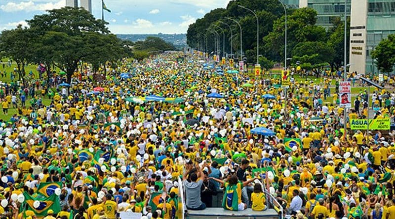 Brazil Protest 2016 March. Source: Wikimedia.