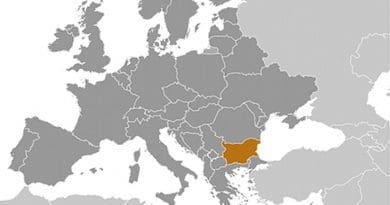 Location of Bulgaria. Source: CIA World Factbook.