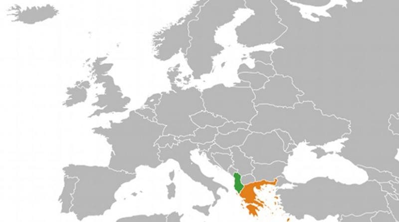 Locations of Albania and Greece. Source: Wikipedia Commons.