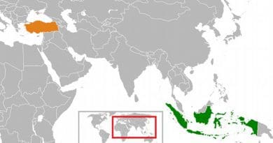 Locations of Indonesia and Turkey. Source: Wikipedia Commons.