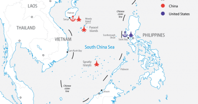 Naval and Air Bases in the South China Sea. Source: FPRI