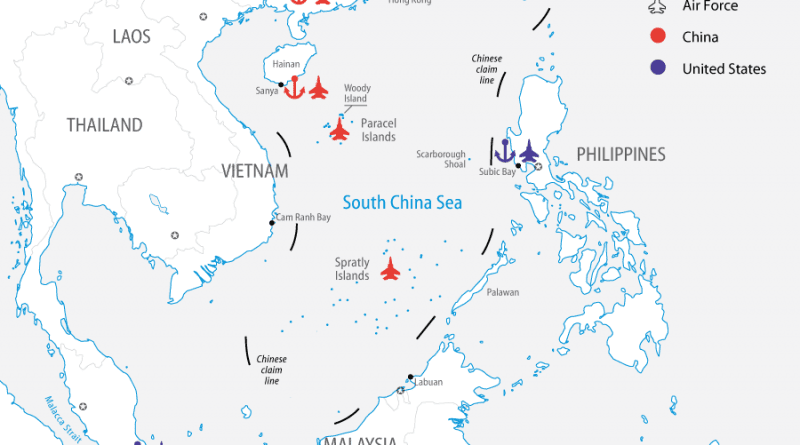 Naval and Air Bases in the South China Sea. Source: FPRI