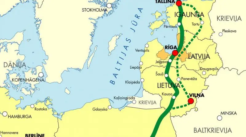 Rail Baltica Project. Credit: Ministry of Transport and Communication of the Republic of Latvia, Wikipedia Commons.