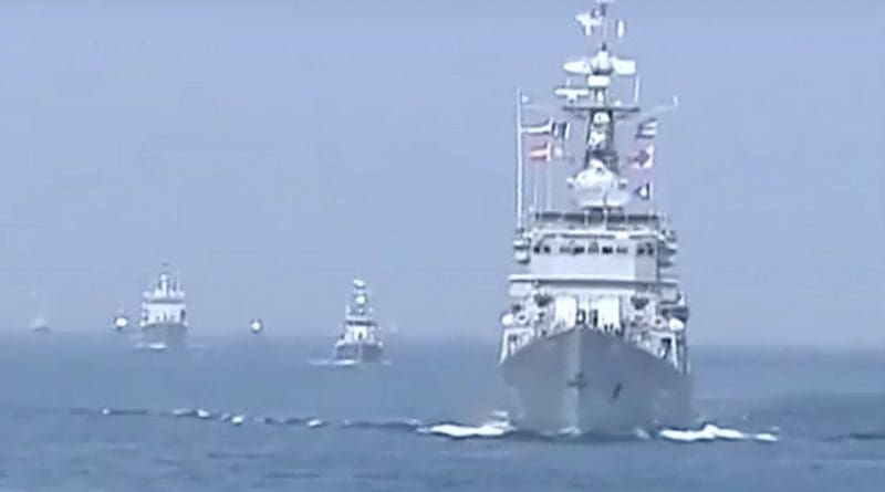 Myanmar Navy in Sea Shield 2014 operation. Source: Screenshot Myanmar Navy youtube video.