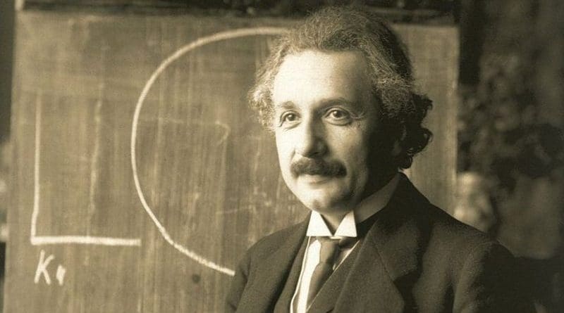 Albert Einstein. Photo by F Schmutzer, Wikipedia Commons.