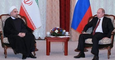 Iran;s President Hassan Rohani meeting with Russia's President Vladimir Putin. Photo Credit: Kremlin.ru, Wikipedia Commons.