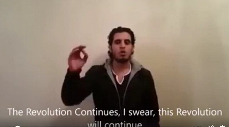 Abdul Baset al-Saroot, former goalkeeper of the Syrian national soccer team in screenshot from video.