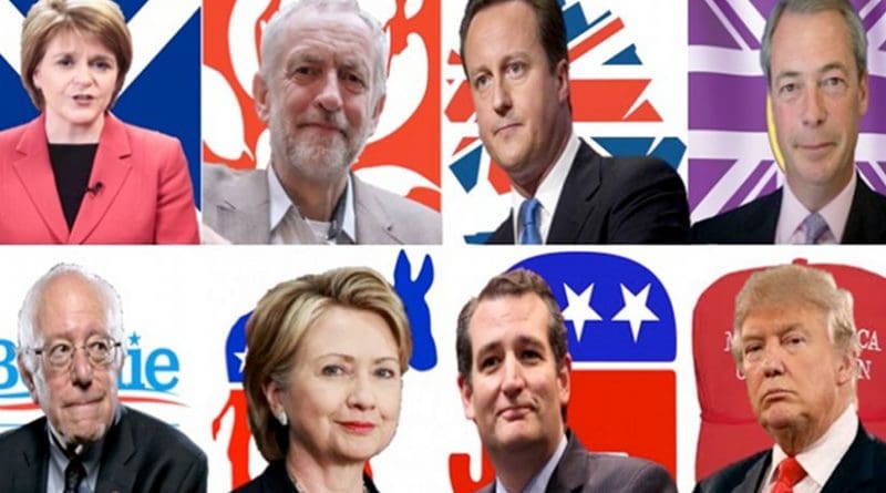 US UK politics. Graphic by Russell Whitehouse.