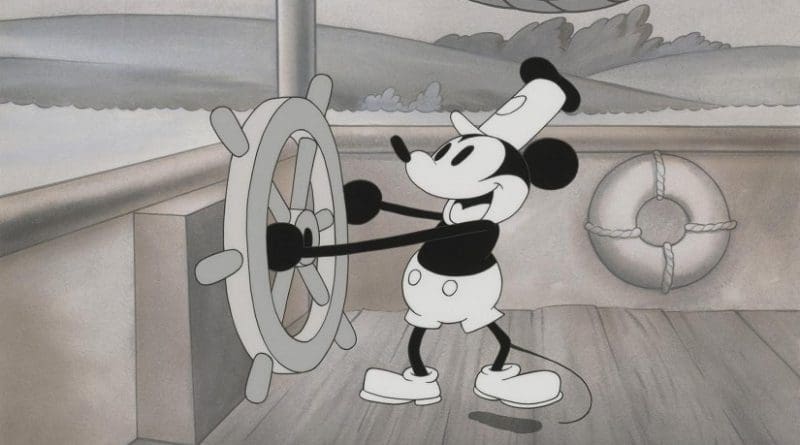 To protect works of art, including this image of Disney's Steamboat Willie, scientists developed an optoelectronic "nose" to sniff out potentially damaging compounds in pollution. Credit Steamboat Willie, 1928 Animation cel and background © Disney Enterprises, Inc. Courtesy of Walt Disney Animation Research Library