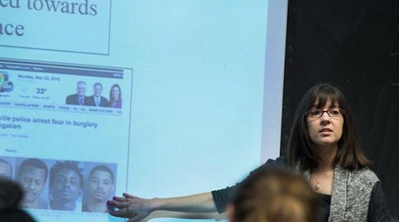 Nikki Khanna, associate professor of sociology, has written extensively on race and ethnic relations with a focus on biracial and multiracial Americans and racial identity. Credit Sally McCay