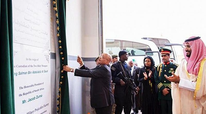South African President Jacob Zuma opens SR900m Al-Kharj facility in Saudi Arabia to produce top-class artillery. Photo Credit: Arab News.
