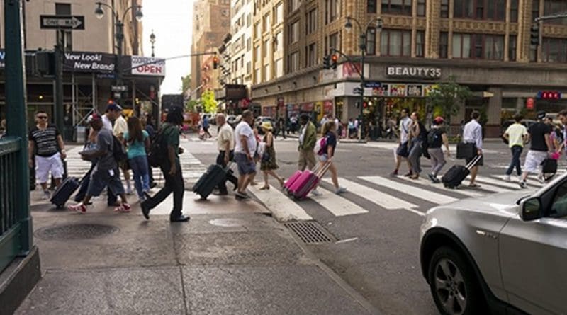 Street scene in New York City.