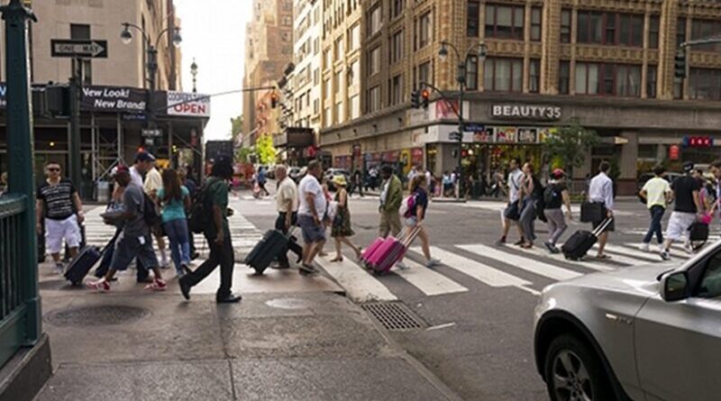 Street scene in New York City.