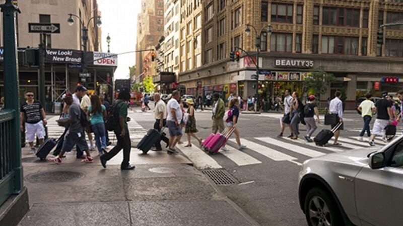 Street scene in New York City.