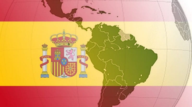 Spain's flag and Latin America