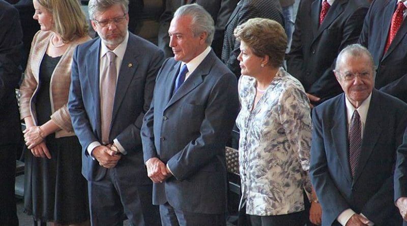 Brazil's President Dilma Rousseff and Vice-President Michel Temer. Photo by Anderson Riedel, Wikipedia Commons.