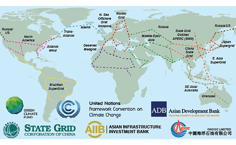 As the efficiencies of cross-border electricity interconnections prove themselves, a growing number of big global energy network visions are being developed. Many of this parallel existing fiber optic routes. Sources: State Grid Corp of China, Siemens, Institute of Electrical and Electronics Engineers (IEEE), Grenatec, North Sea Offshore Grid Initiative, others.