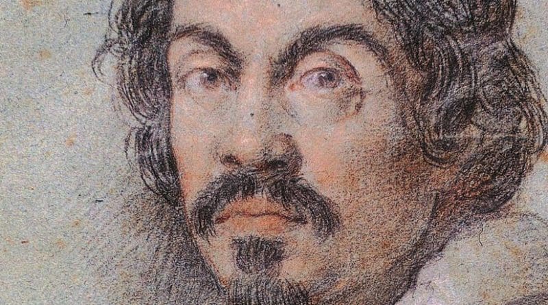 Chalk portrait of Caravaggio by Ottavio Leoni. Source: Wikipedia Commons.