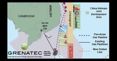 The South China Sea waters along the eastern edge of South Vietnam’s coastal shelf could become a Joint Development Area in the South China Sea. Source: Grenatec.