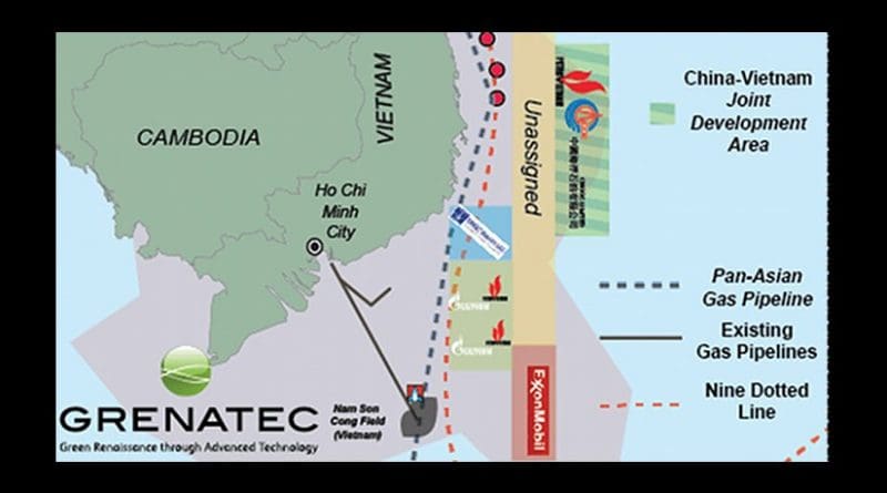 The South China Sea waters along the eastern edge of South Vietnam’s coastal shelf could become a Joint Development Area in the South China Sea. Source: Grenatec.