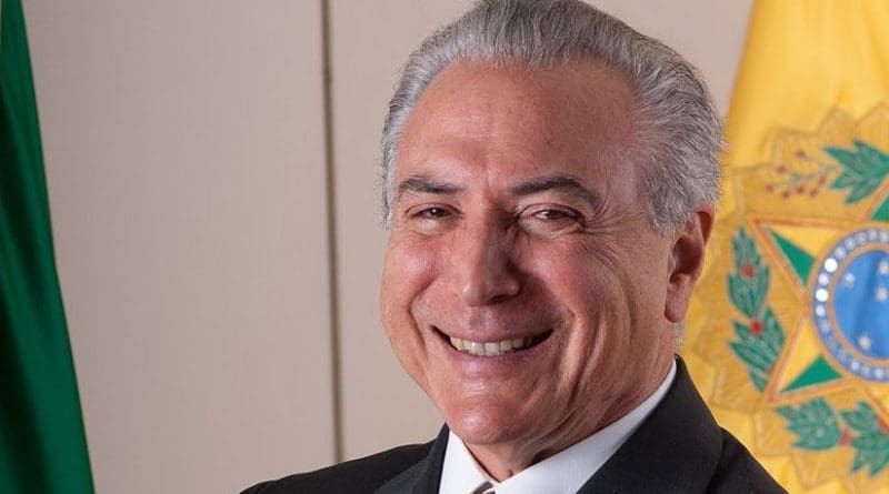 Brazil's Michel Temer. Photo by Licurgo Miranda, Wikipedia Commons.