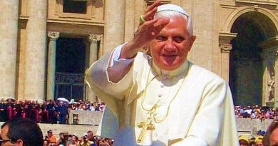 Pope Benedict XVI. Photo by Marek Kośniowski, Wikipedia Commons.