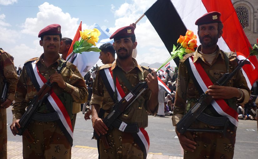 Yemen soldiers. Photo by Ibrahem Qasim, Wikipedia Commons.