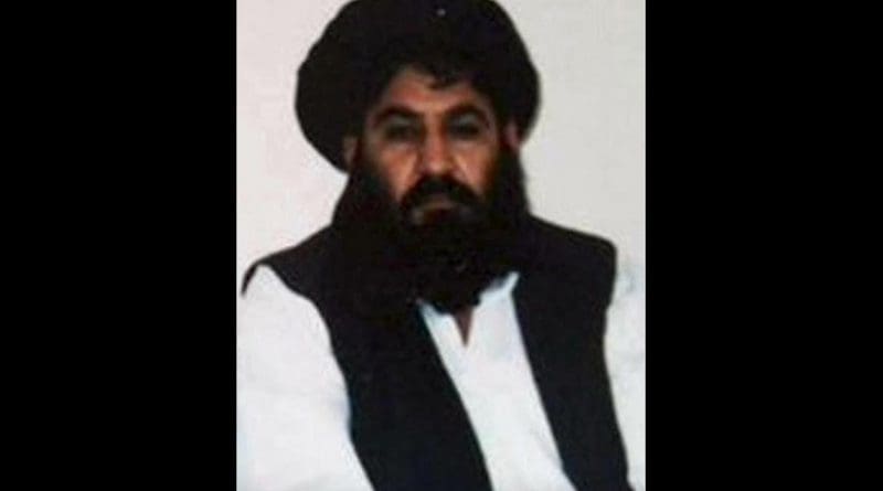 Leader of the Taliban, Mullah Akhtar Mansoor, as seen in this undated handout photograph by the Taliban. Source: Wikipedia Commons.