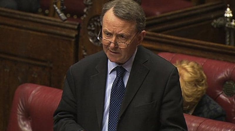 Lord Alton of Liverpool speaking in the House of Lords. Photo Credit: DHI